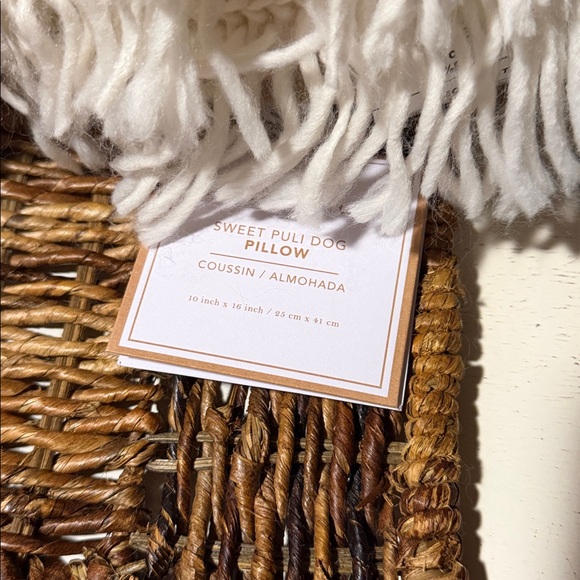 Pottery Barn Teen Sweet Puli Dog Pillow BNWT - Picture 7 of 8